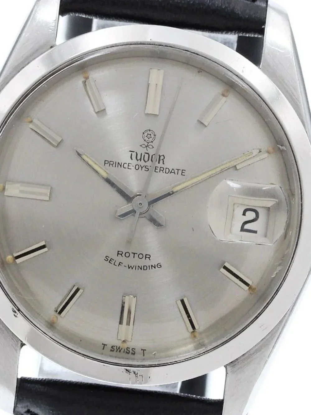 TUDOR Prince Oyster Date 7966 Kobara Cal.2462 Silver Dial Automatic Men's_968335